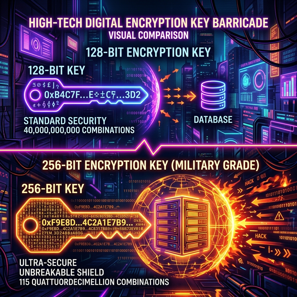 AES-128 vs. AES-256: ¿Necesitas 256 bits?